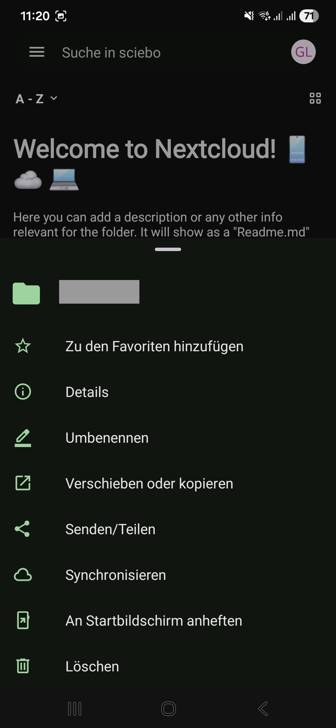 Android menu